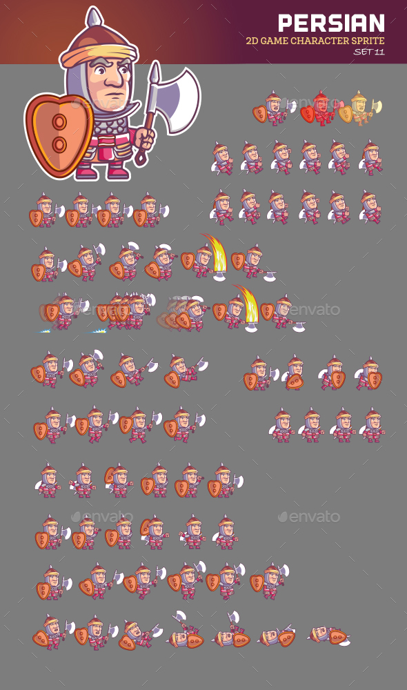 Persian Game Sprite - Sprites Game Assets