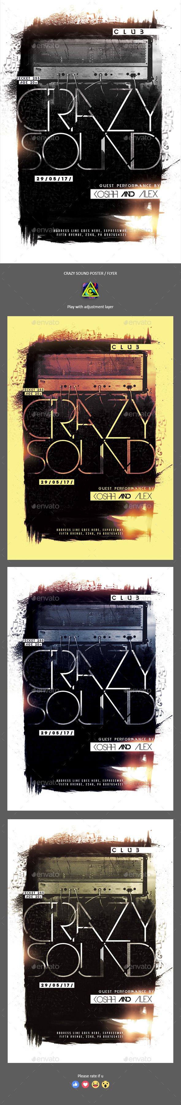 Crazy Sound Poster / Flyer - Clubs & Parties Events