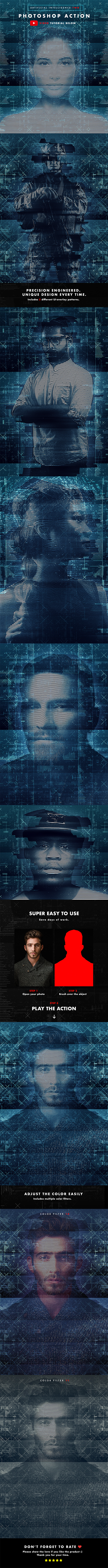 Artificial Intelligence Two Photoshop Action - Photo Effects Actions