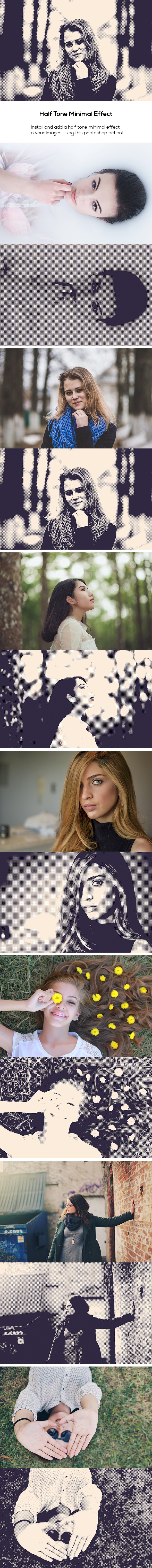 Half Tone Minimal - Photo Effects Actions