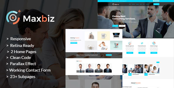 Special Maxbiz - Business Consulting and Professional Services HTML Template