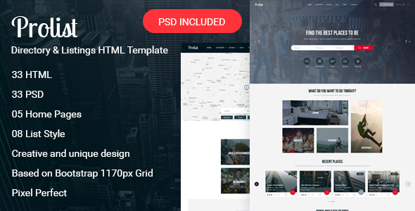 Prolist - Directory & Listings HTML Template - Business Corporate