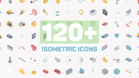 Isometric Icons - VideoHive 21410434