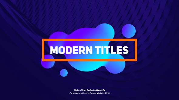 Modern Titles Design - VideoHive 21425930