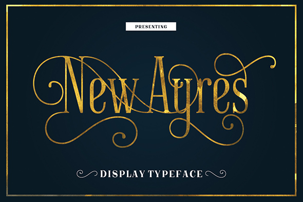 New Ayres Typeface - Fancy Fonts