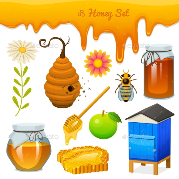 Honey Set - Food Objects