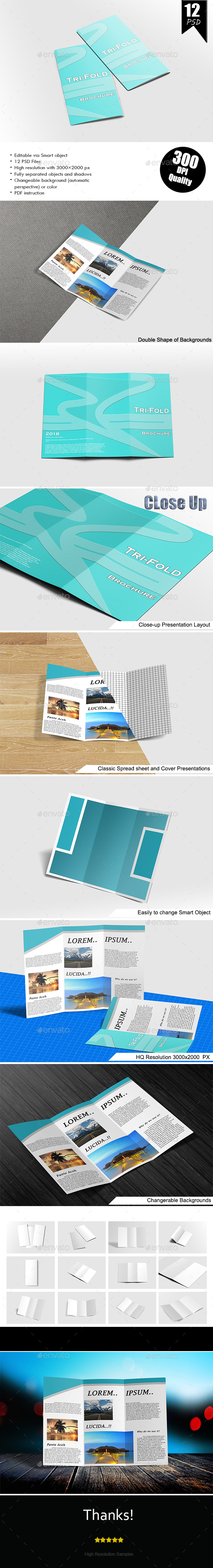Trifold Brochure Mockup - Brochures Print