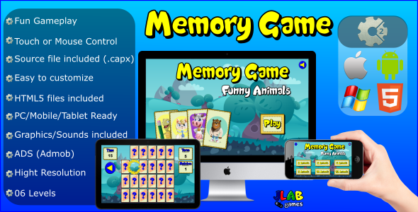Memory Game Funny - CodeCanyon 21310084