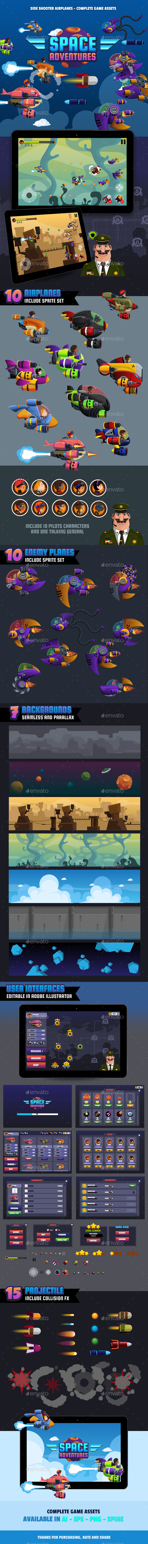 Space Adventures - Game Kits Game Assets
