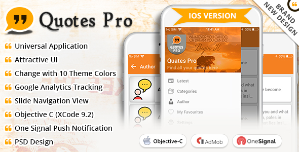 iOS Quotes Pro - CodeCanyon Item for Sale