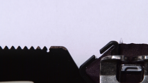 Word Application on a Sheet Printed Retro Machine. alt