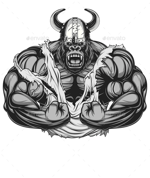 Gorilla Viking - Sports/Activity Conceptual