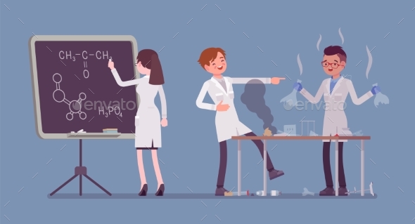 Students Fooling Around - People Characters