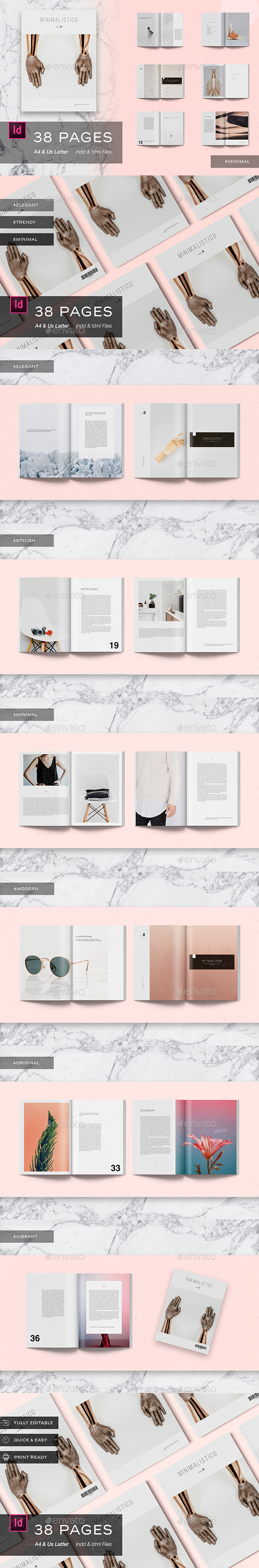 Minimalistico Magazine - Magazines Print Templates