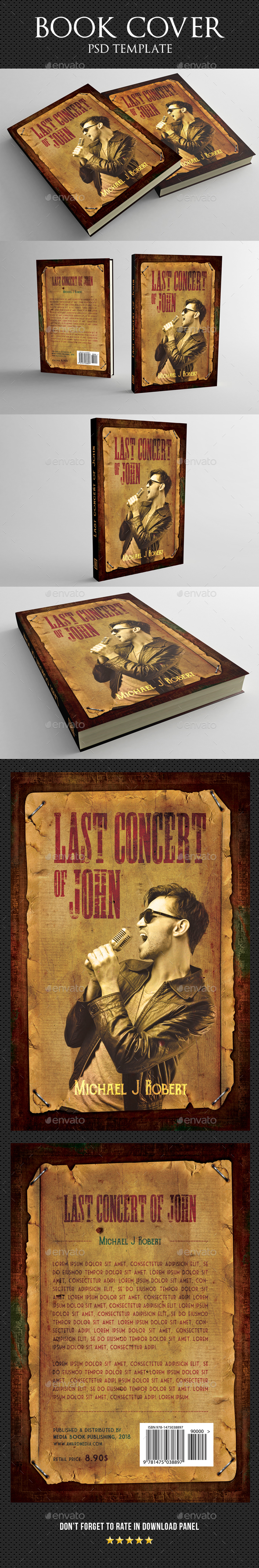 Book Cover Template 42 - Miscellaneous Print Templates