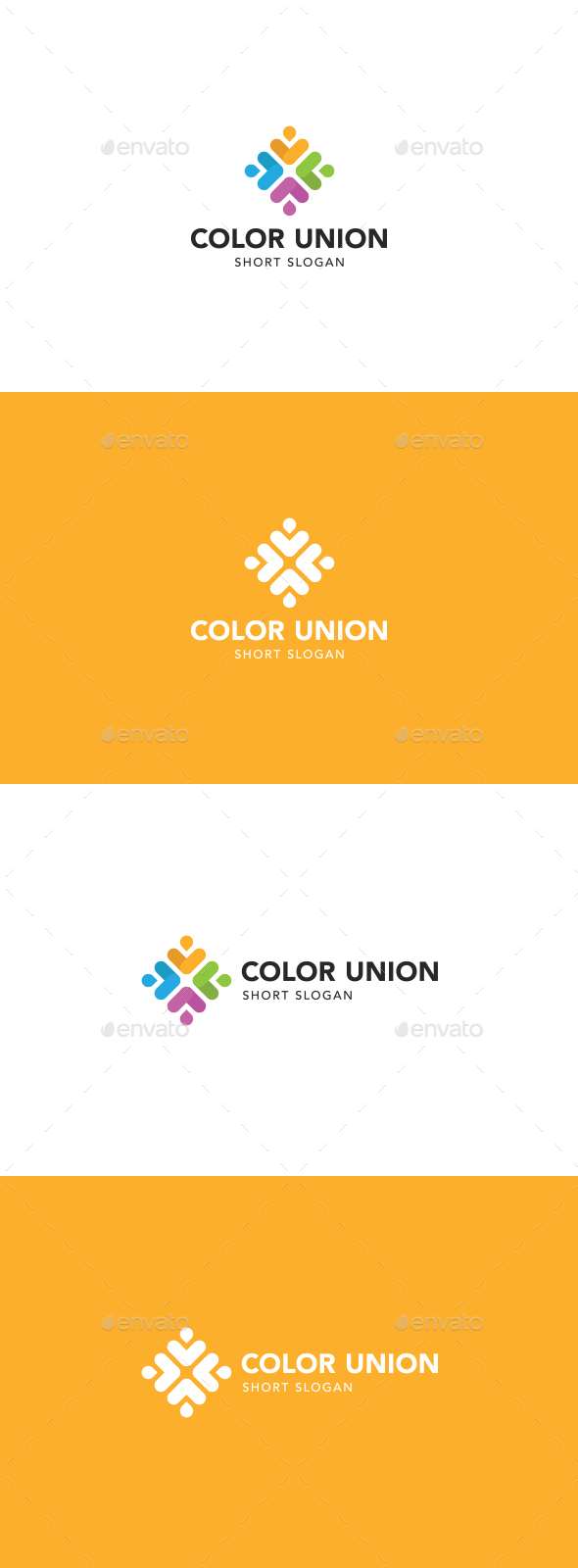 Color Union Logo - Abstract Logo Templates