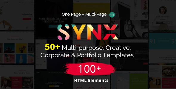 Synx - One - ThemeForest 20998076