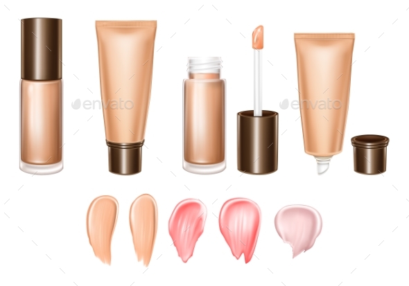 Vector 3D Realistic Set of Lipsticks - Miscellaneous Vectors