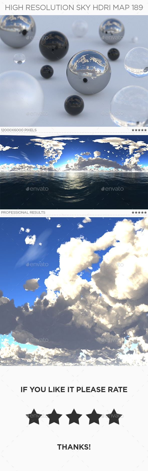 High Resolution Sky HDRi Map 189 - 3DOcean Item for Sale