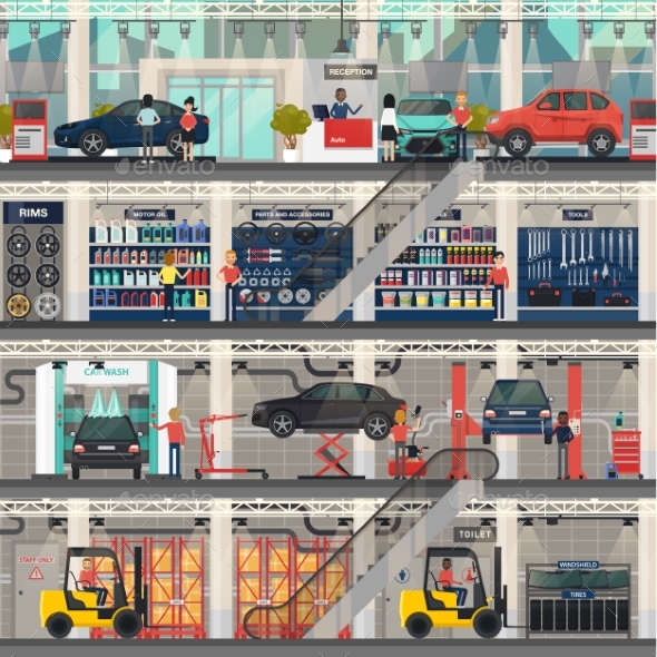 Car Dealership with Repair and Wash - Services Commercial / Shopping