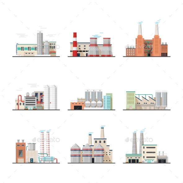 Buildings of Industry Plants and Factory - Industries Business