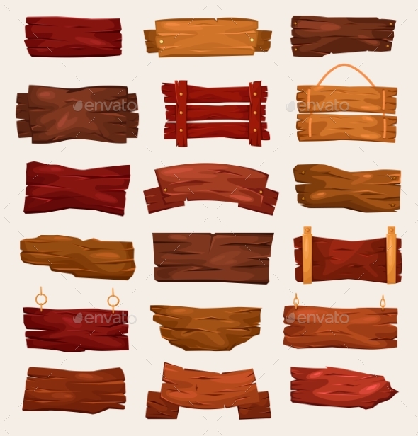Old and Retro Western Signs with Empty Space - Man-made Objects Objects