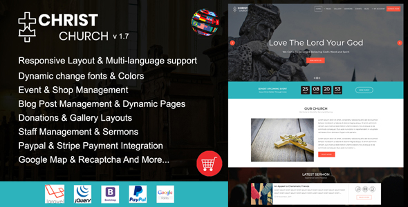 Christ Church Laravel Script - CodeCanyon Item for Sale