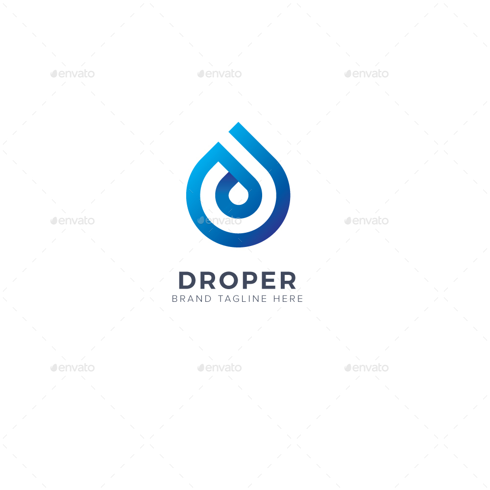 Droper Logo, Logo Templates | GraphicRiver