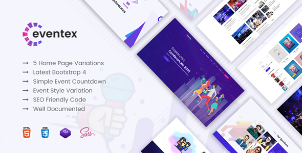 Wondrous Eventex - Event, Meeting & Conference HTML5 Template