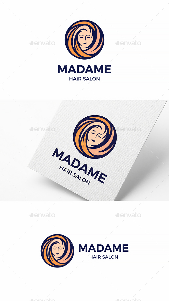 Hair Salon Madame - Humans Logo Templates