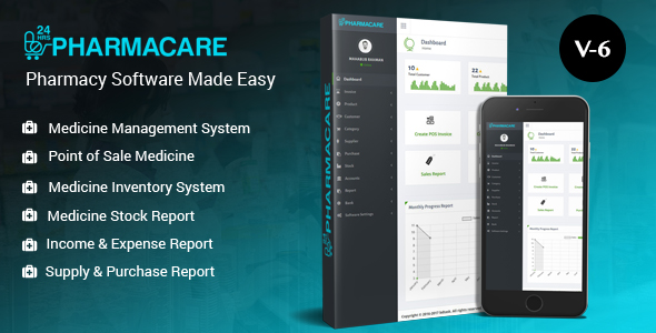 Pharmacare - Pharmacy Software Made Easy - CodeCanyon Item for Sale