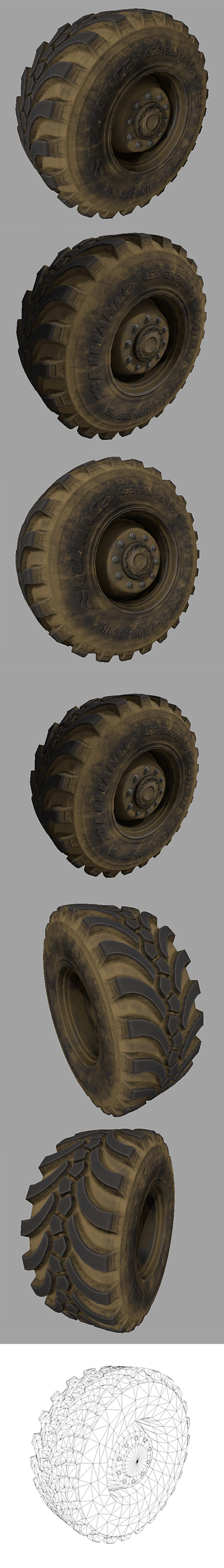 Wheel-tire with Full - 3Docean 21436662
