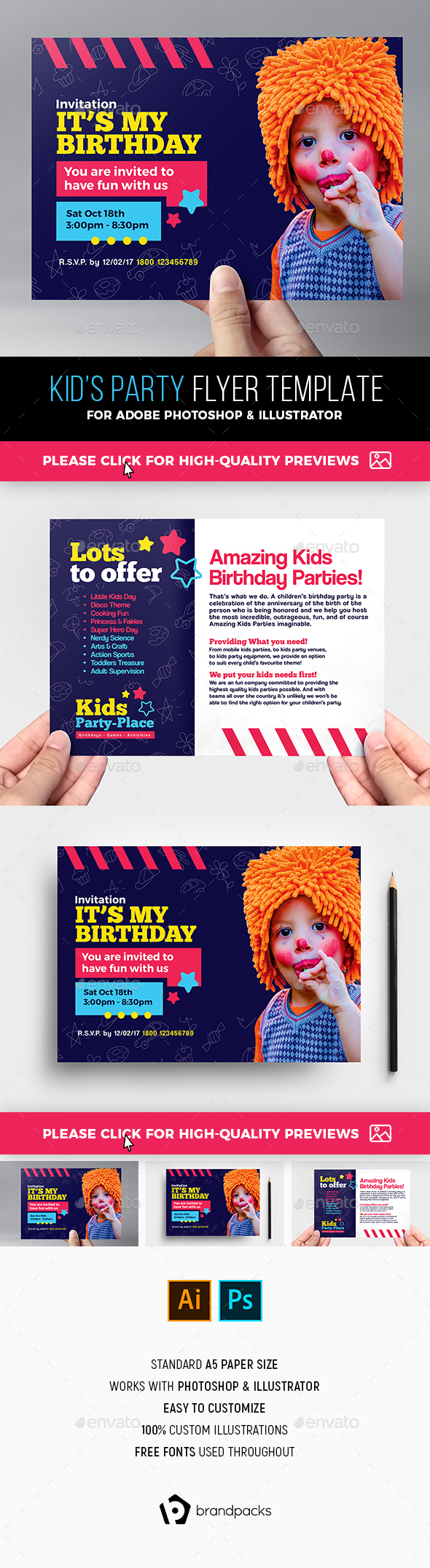 Kid's Party Flyer Template