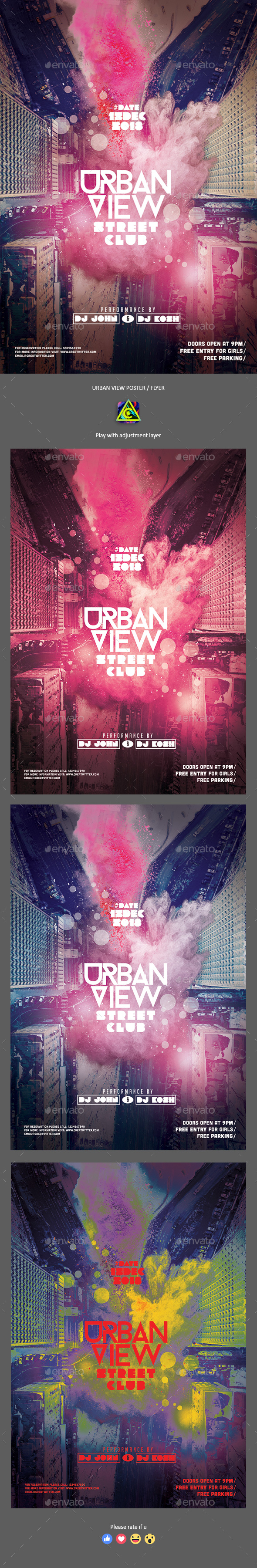 Urban View Poster / Flyer - Clubs & Parties Events