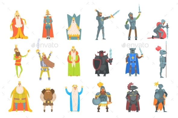 Fairy-Tale Kings Set - People Characters