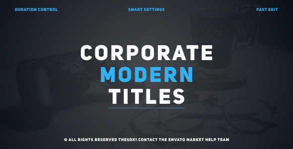 Corporate Modern Titles - VideoHive 21442894