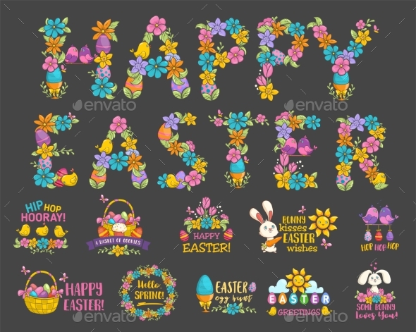 Happy Easter Card - Flowers & Plants Nature