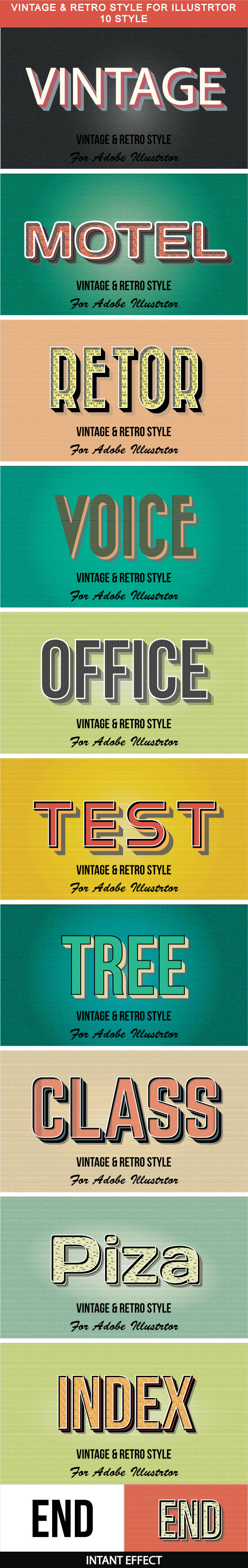 10_Vintage & Retro Style - Styles Illustrator