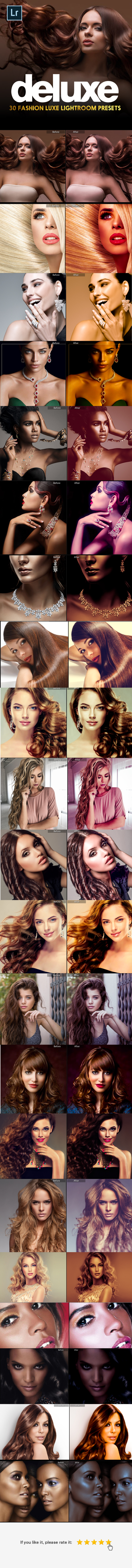 30 Deluxe Fashion Magazine Lightroom Presets - Portrait Lightroom Presets