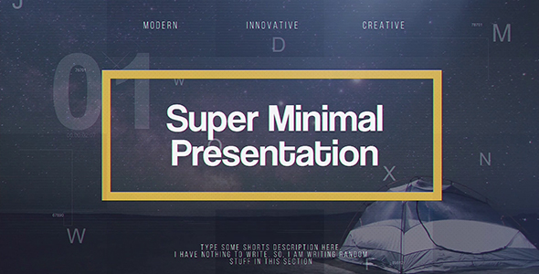 Super Minimal Presentation - VideoHive 21445952