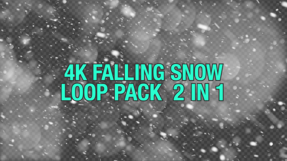 4K Falling Snow V2 Pack 2 in 1