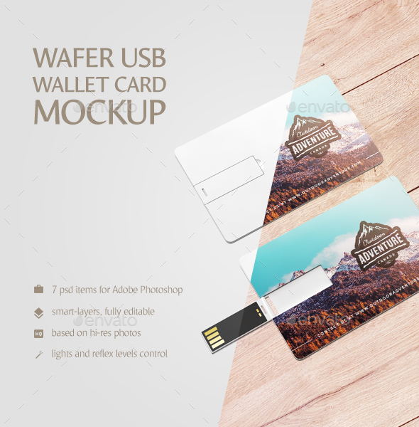 Download Wafer Usb Wallet Card Mockup By Rebrandy Graphicriver Yellowimages Mockups