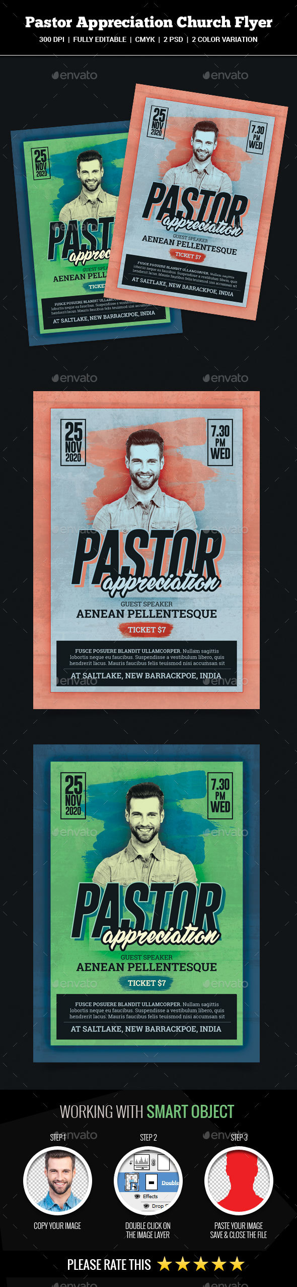 Pastor Appreciation Church Flyer - Church Flyers