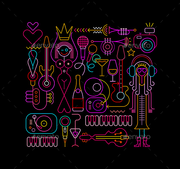 Beauty Pageant Vector illustration - Abstract Conceptual