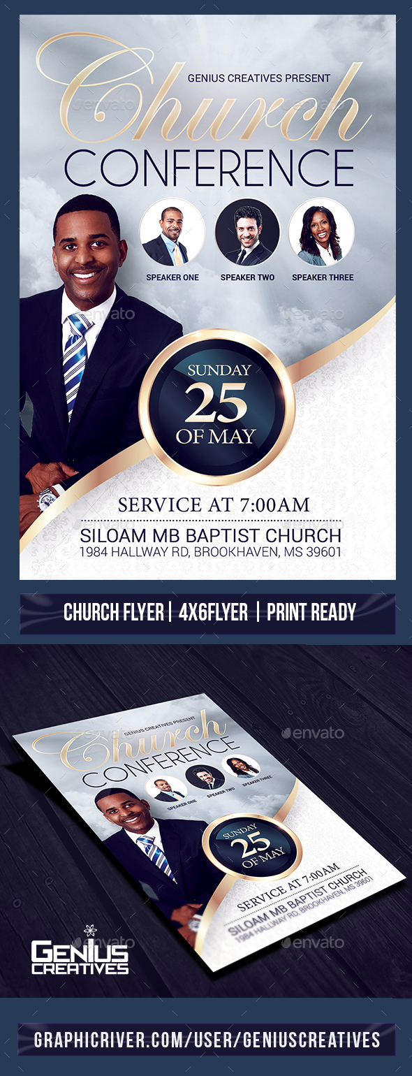Church Event or Conference Flyer Template - Church Flyers