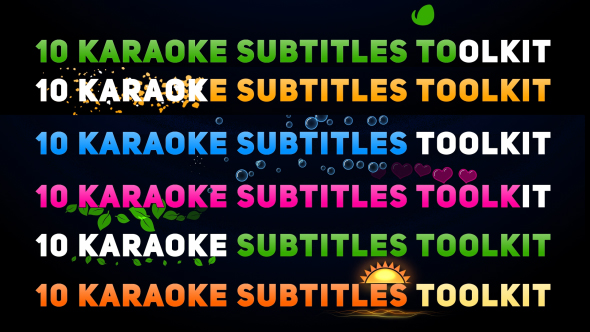Karaoke Titles Toolkit by MJake | VideoHive