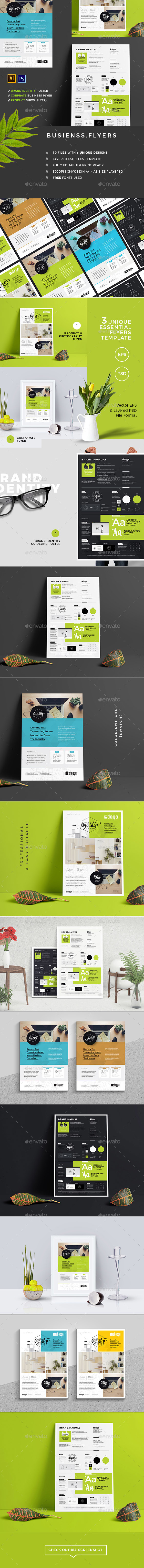 Flyers | Essential Set - Corporate Flyers