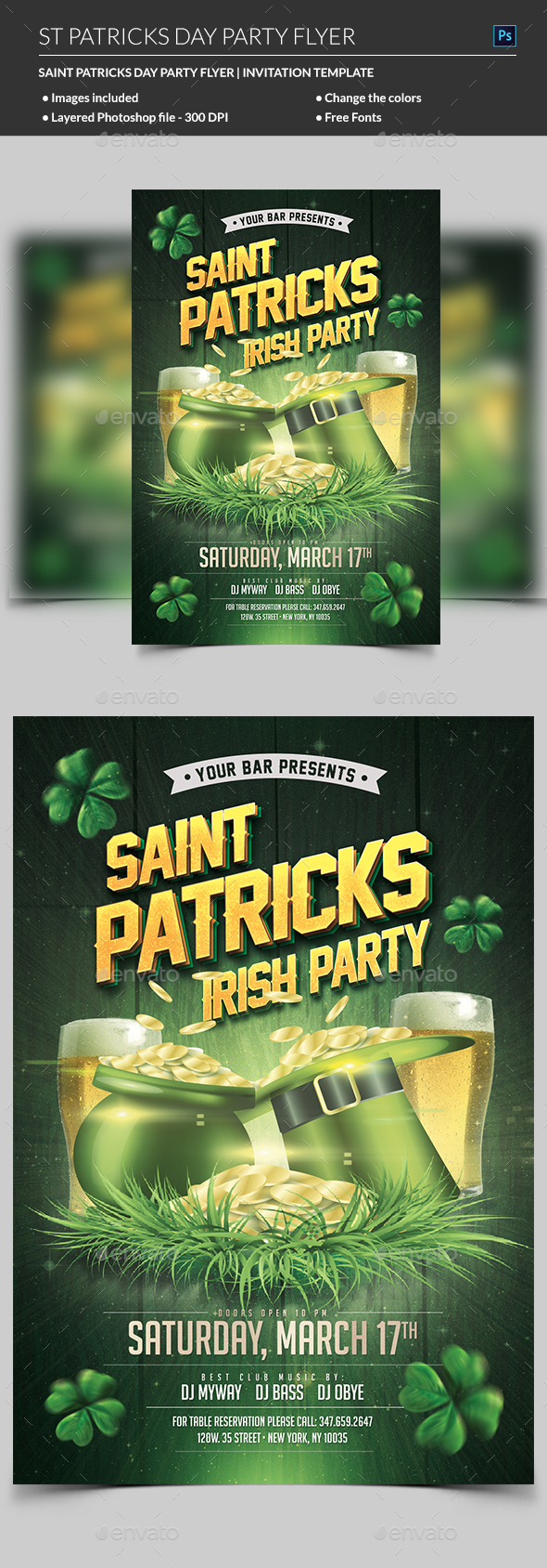 St Patricks Day Flyer - Events Flyers