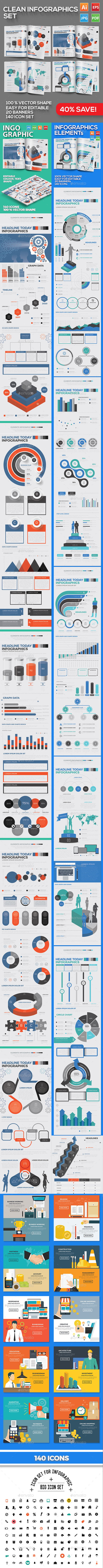 Clean Infographics Design - Infographics