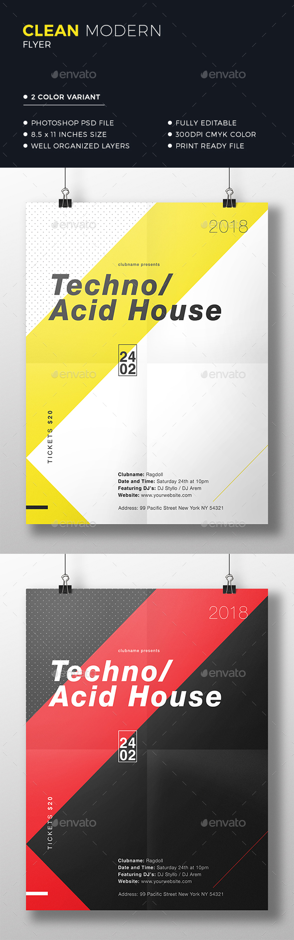 Clean Minimal Flyer - Events Flyers